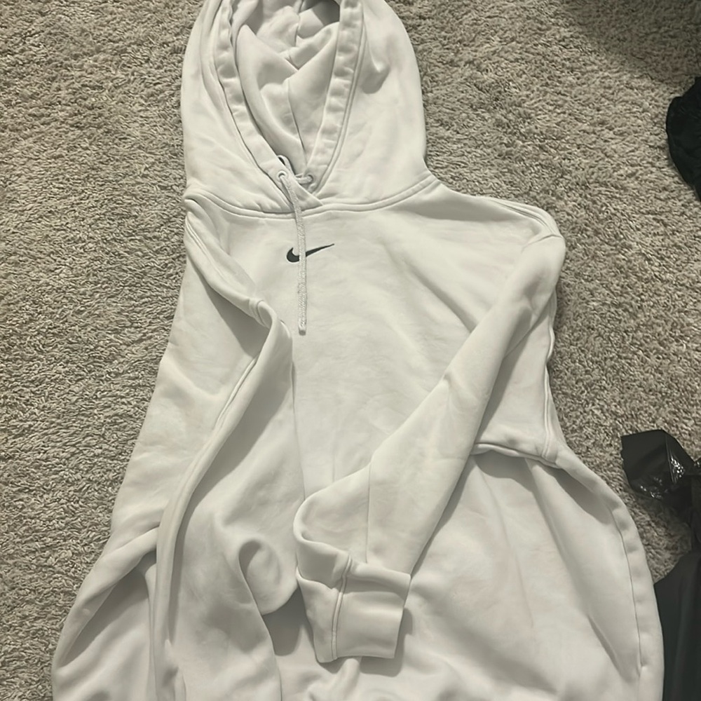 White Nike sweatshirt